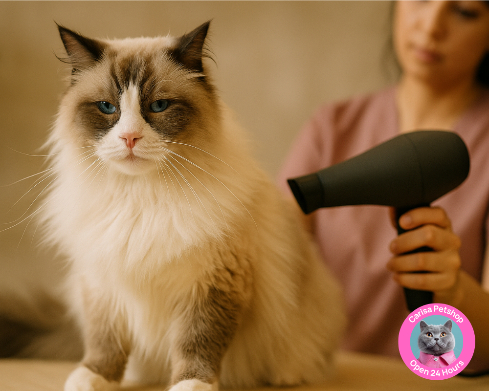 grooming ragdoll